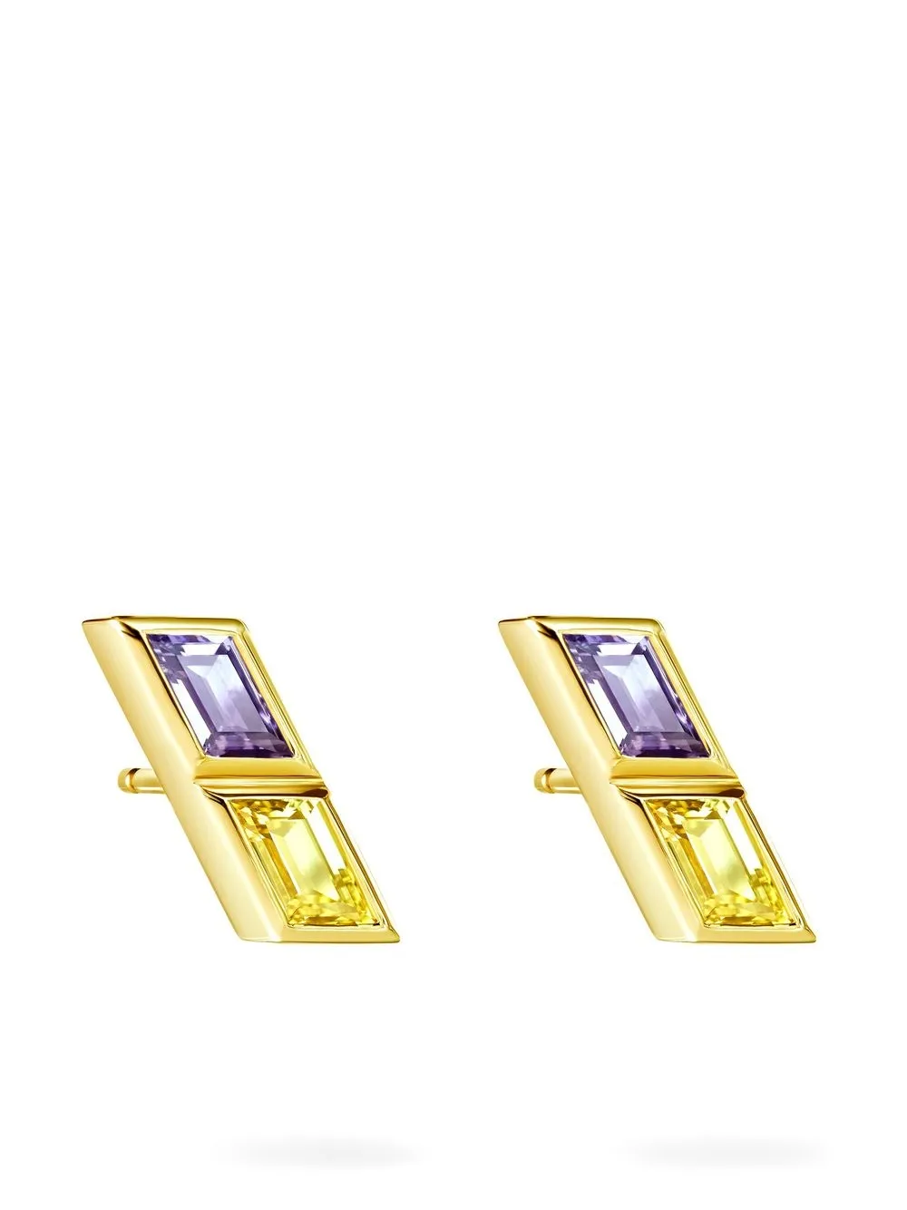 

TASAKI aretes M/G TASAKI Slashed en oro amarillo de 18kt con zafiro - Dorado