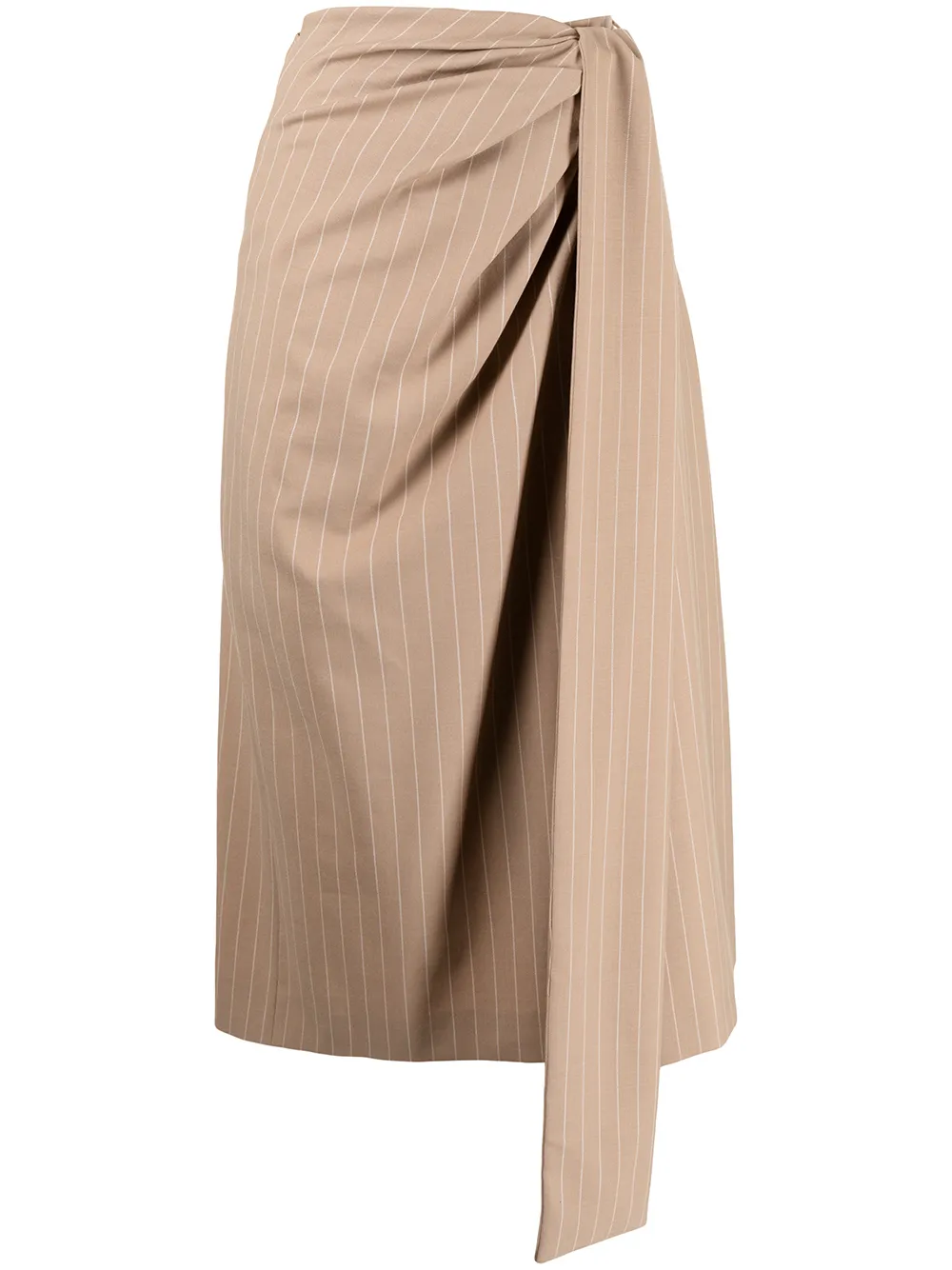 

MSGM knot detail skirt - Brown