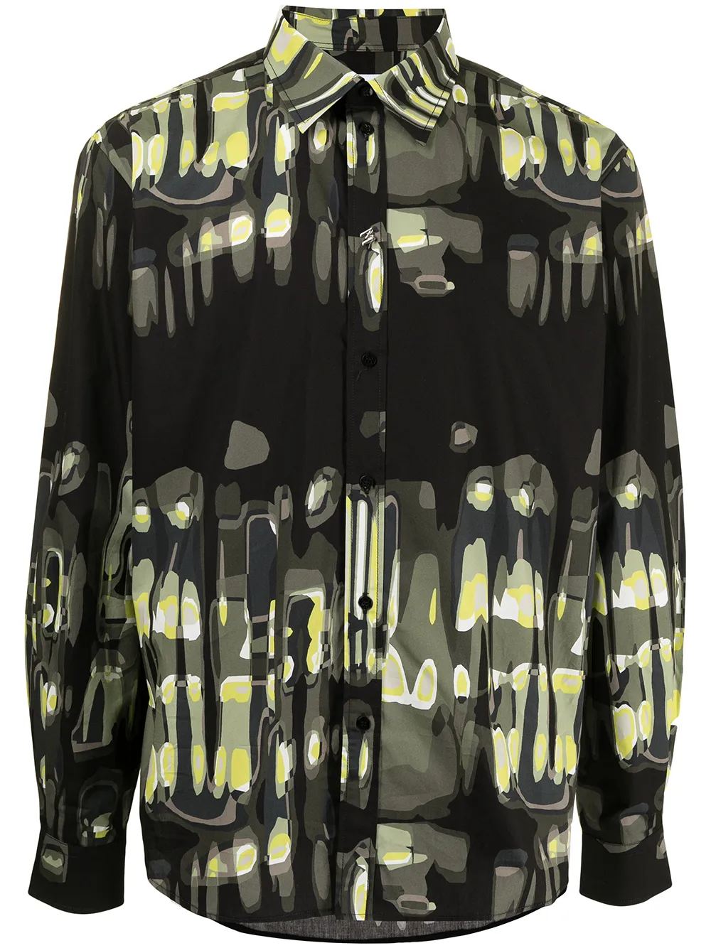 

MSGM camisa con estampado abstracto - Verde