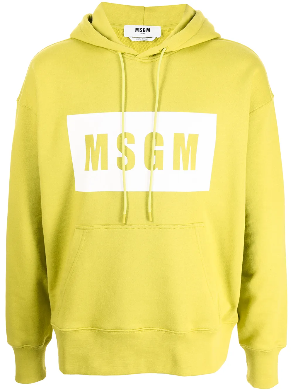 

MSGM hoodie con logo estampado - Verde