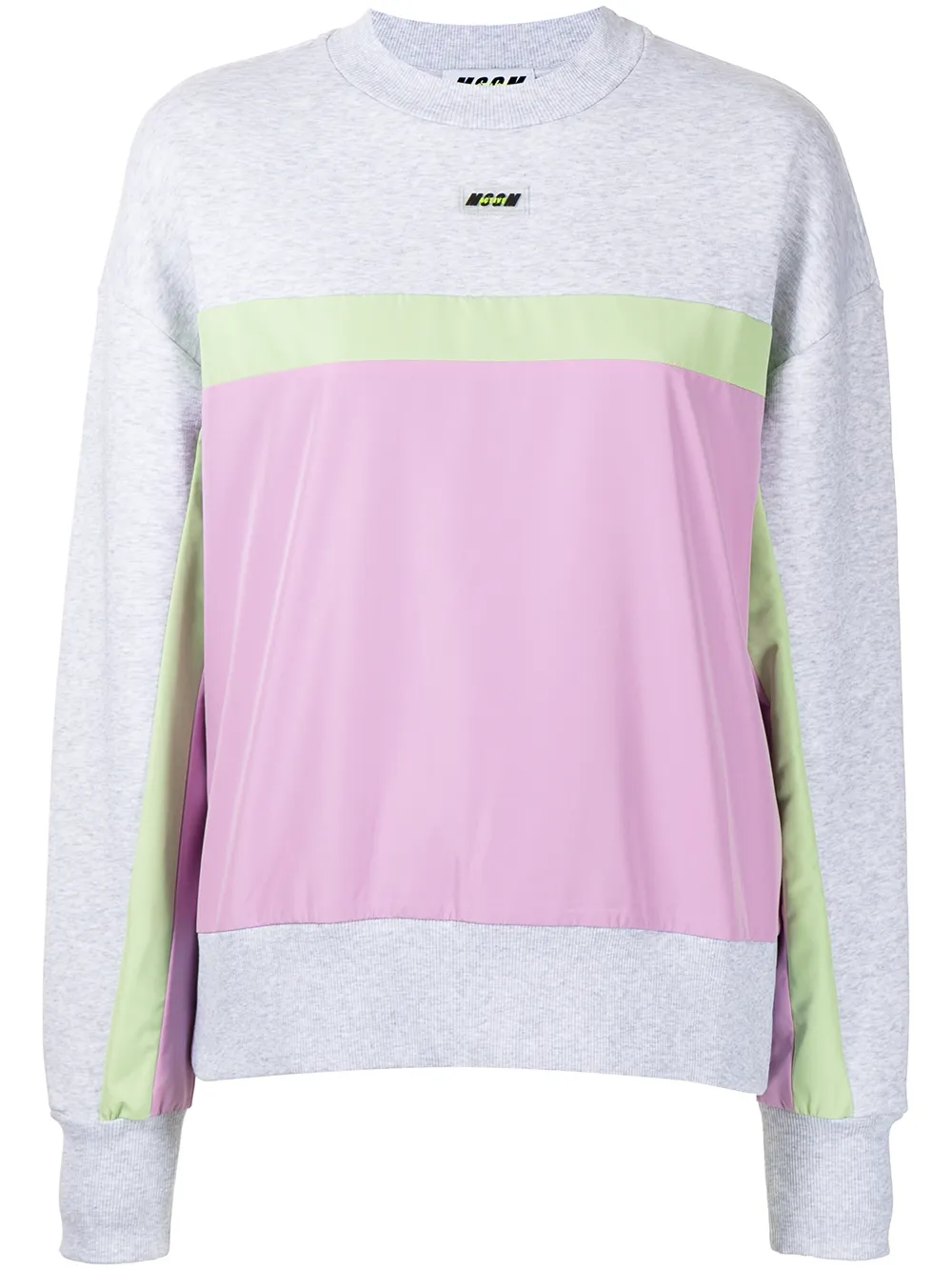 

MSGM pastel colourblock sweatshirt - Grey