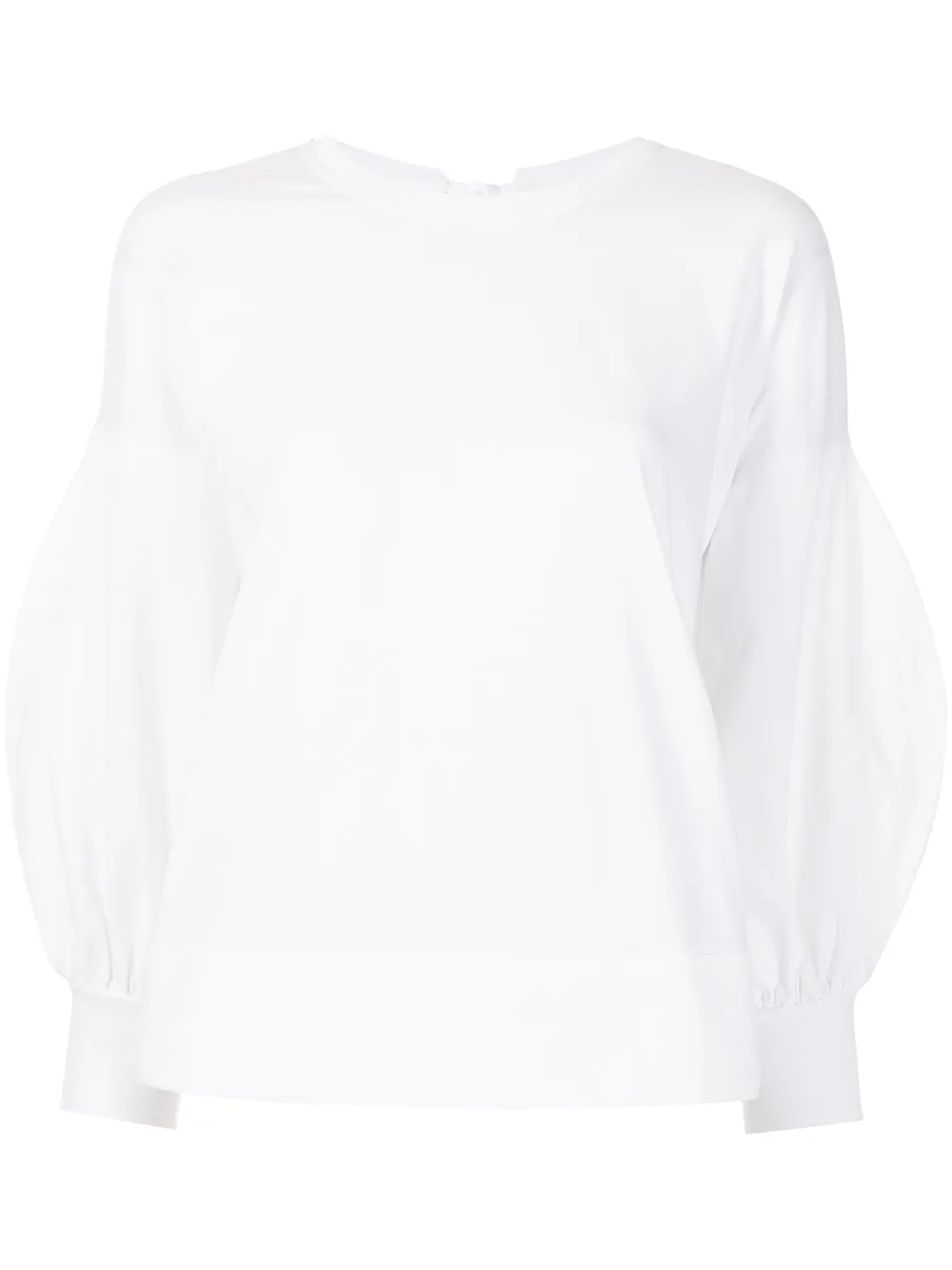 

Victoria Victoria Beckham blusa con mangas farol - Blanco