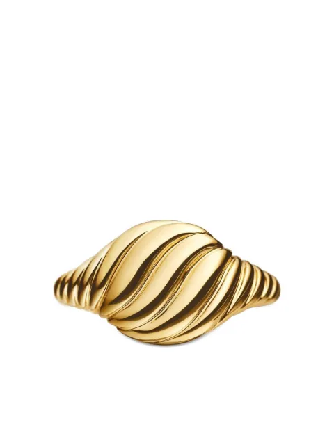 David Yurman 18K yellow gold mini Cable ring