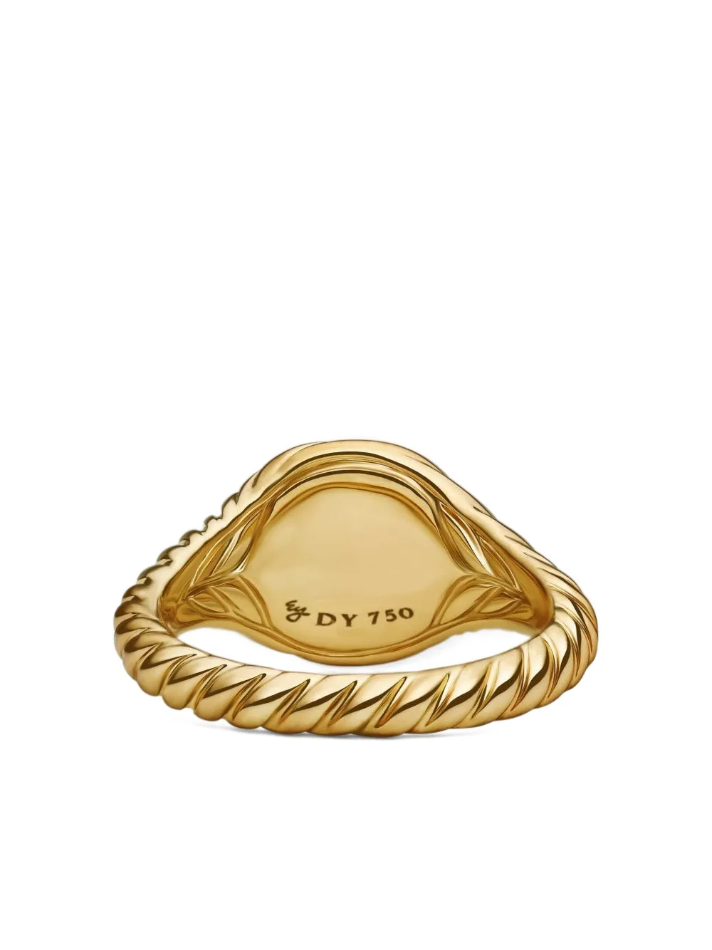 David Yurman 18k Yellow Gold Mini Cable Ring In Gold