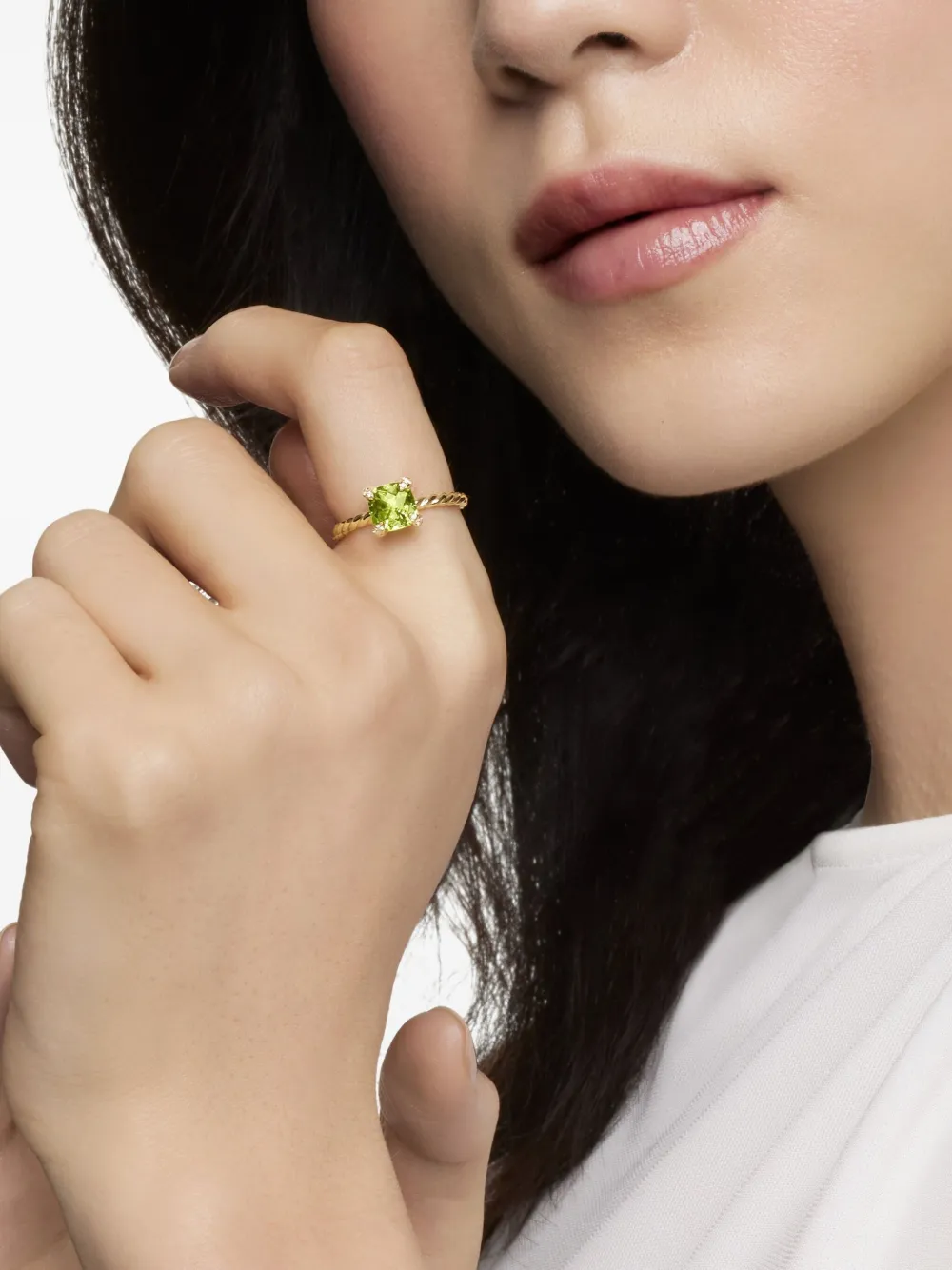 David Yurman bague Châtelaine en or 18ct à pierre de péridot | Image 2