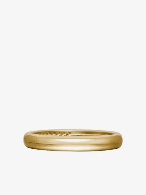 David Yurman 18kt yellow gold DY Classic band ring (3.5mm)