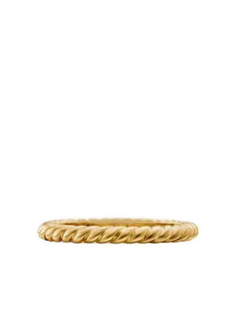 David Yurman 18K yellow gold Cable ring