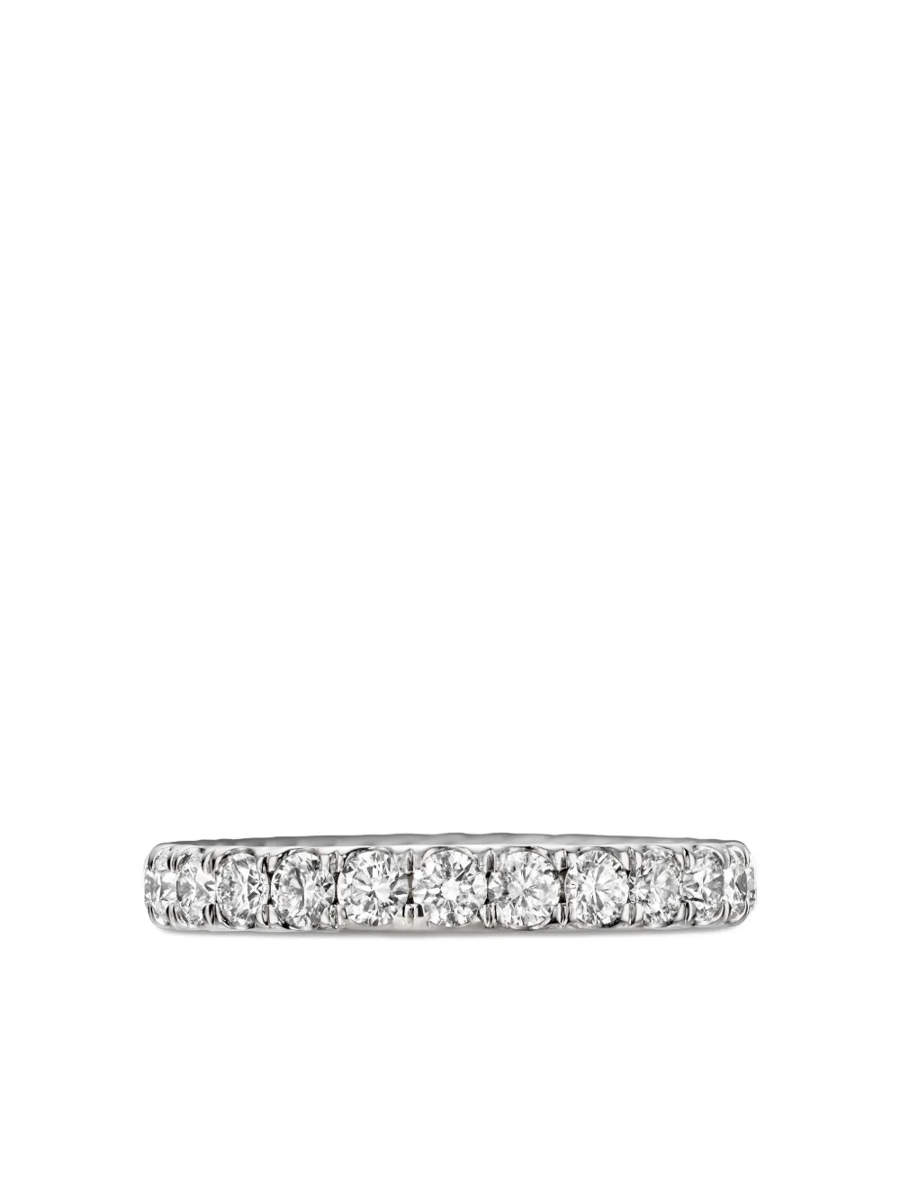 David Yurman DY Eden ダイヤモンド リング 2.8mm プラチナ - シルバートーン David Yurman DY Eden ダイヤモンド リング 2.8mm プラチナ - シルバートーン