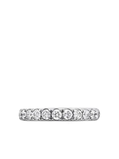 David Yurman platinum DY Eden Partway diamond band ring (2.8mm)