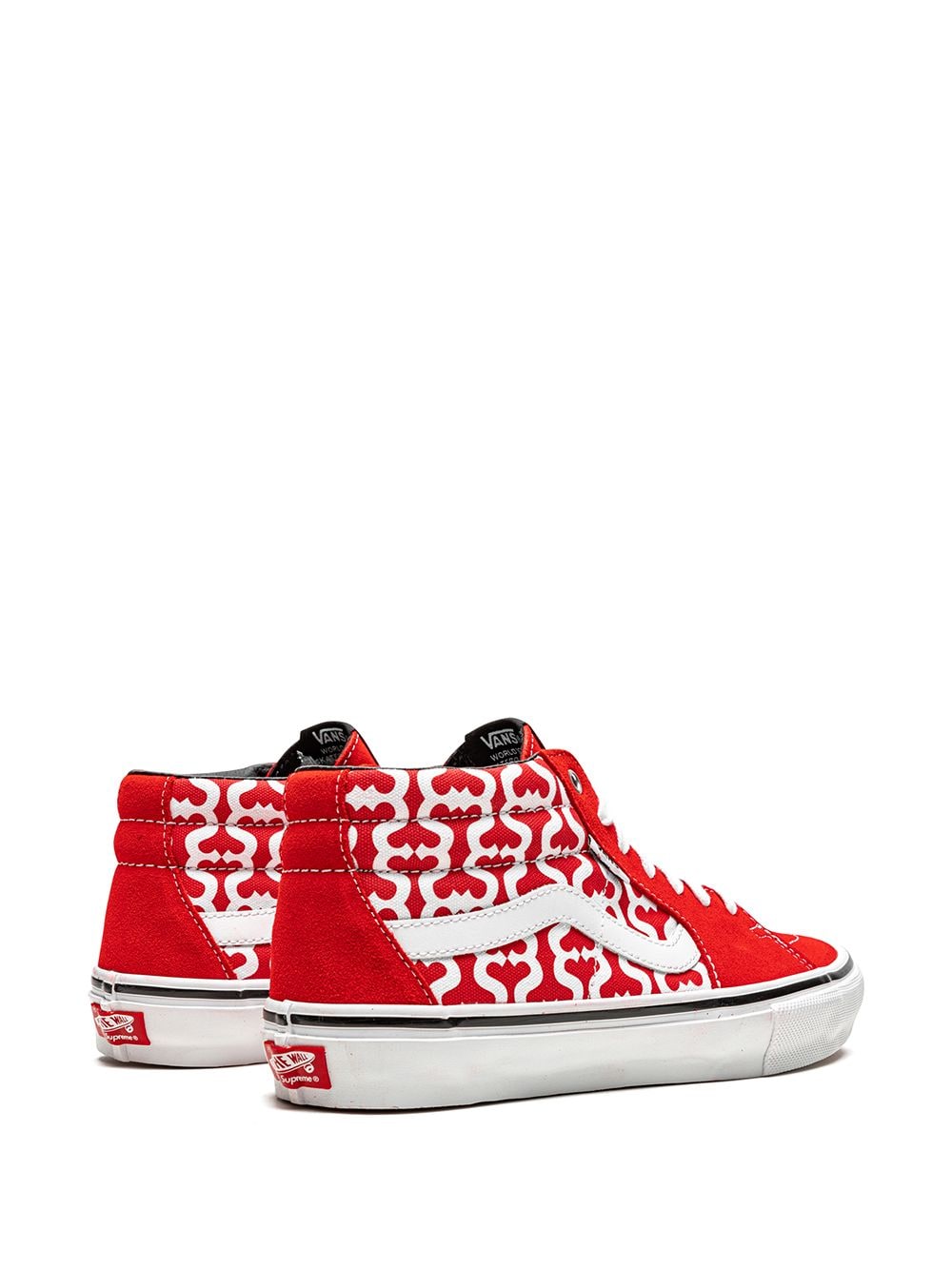 Vans Skate Grosso Mid Supreme Monogram S Red Shoes