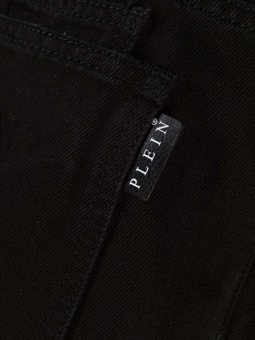 Philipp Plein logo-patch detail trousers Men