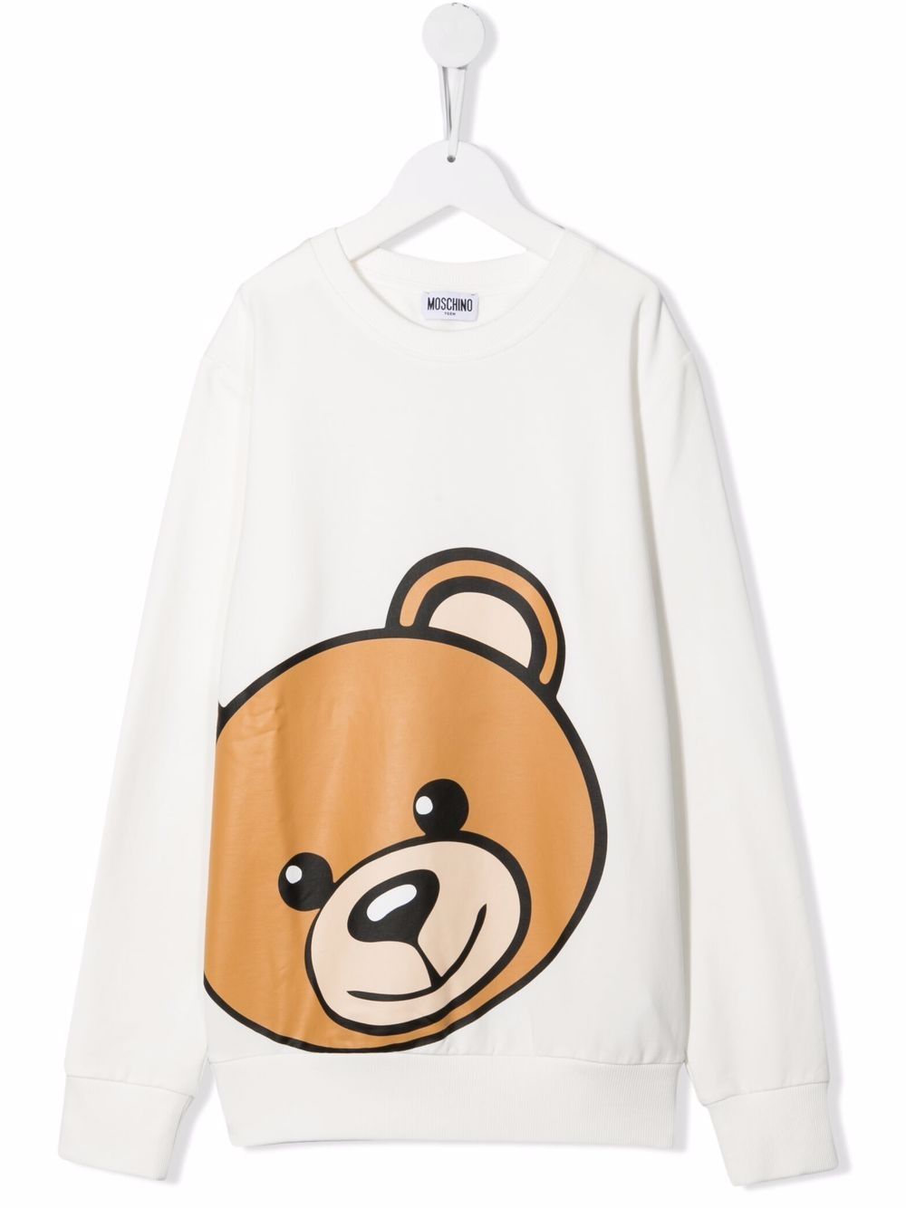 фото Moschino kids толстовка с узором teddy bear