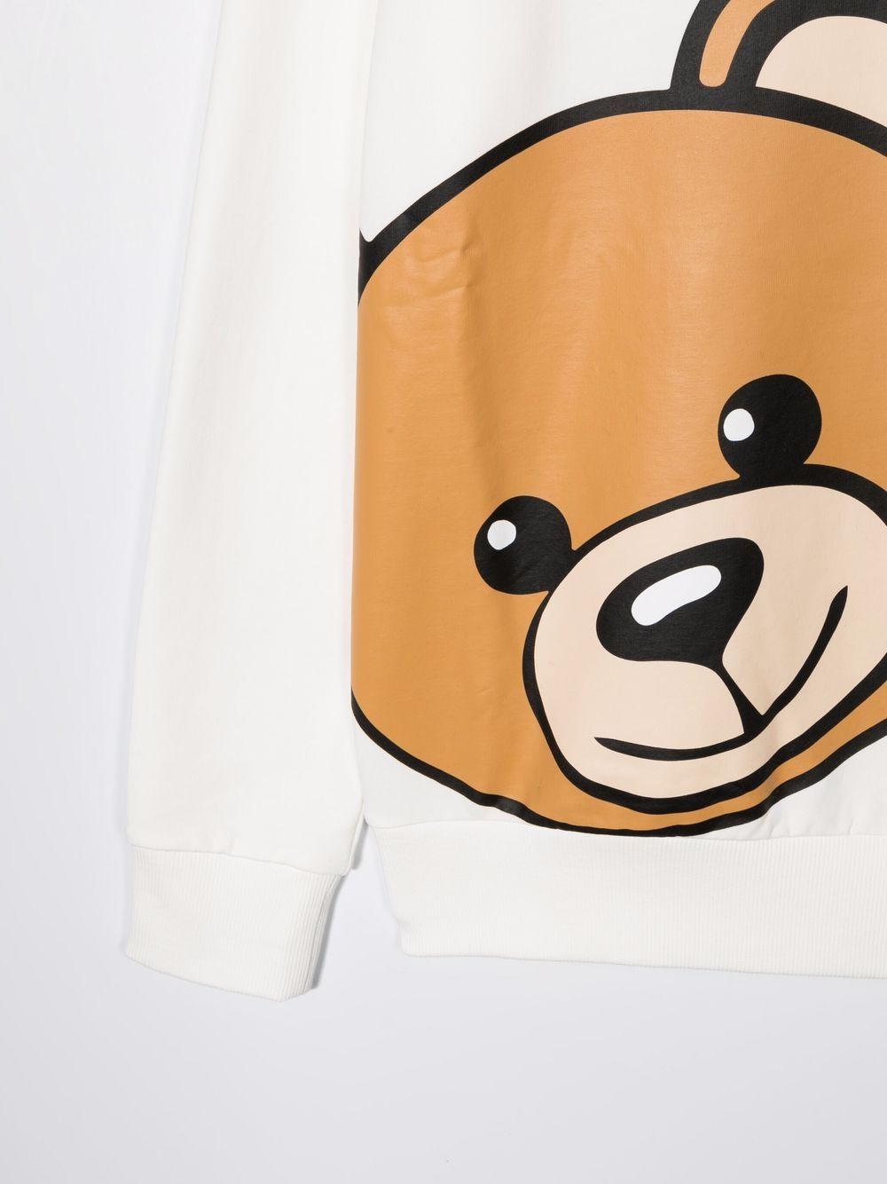 фото Moschino kids толстовка с узором teddy bear