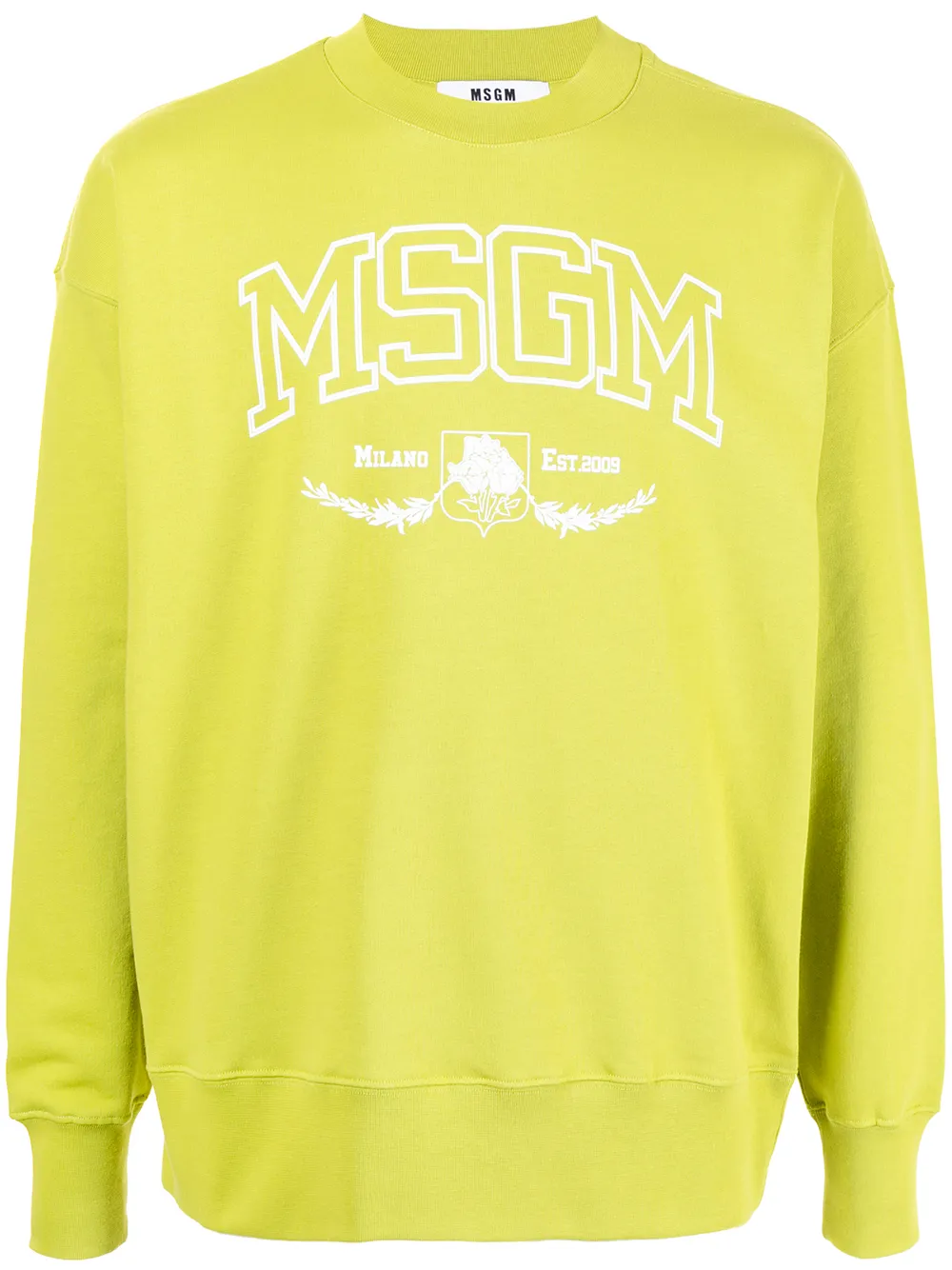 

MSGM logo print sweatshirt - Green