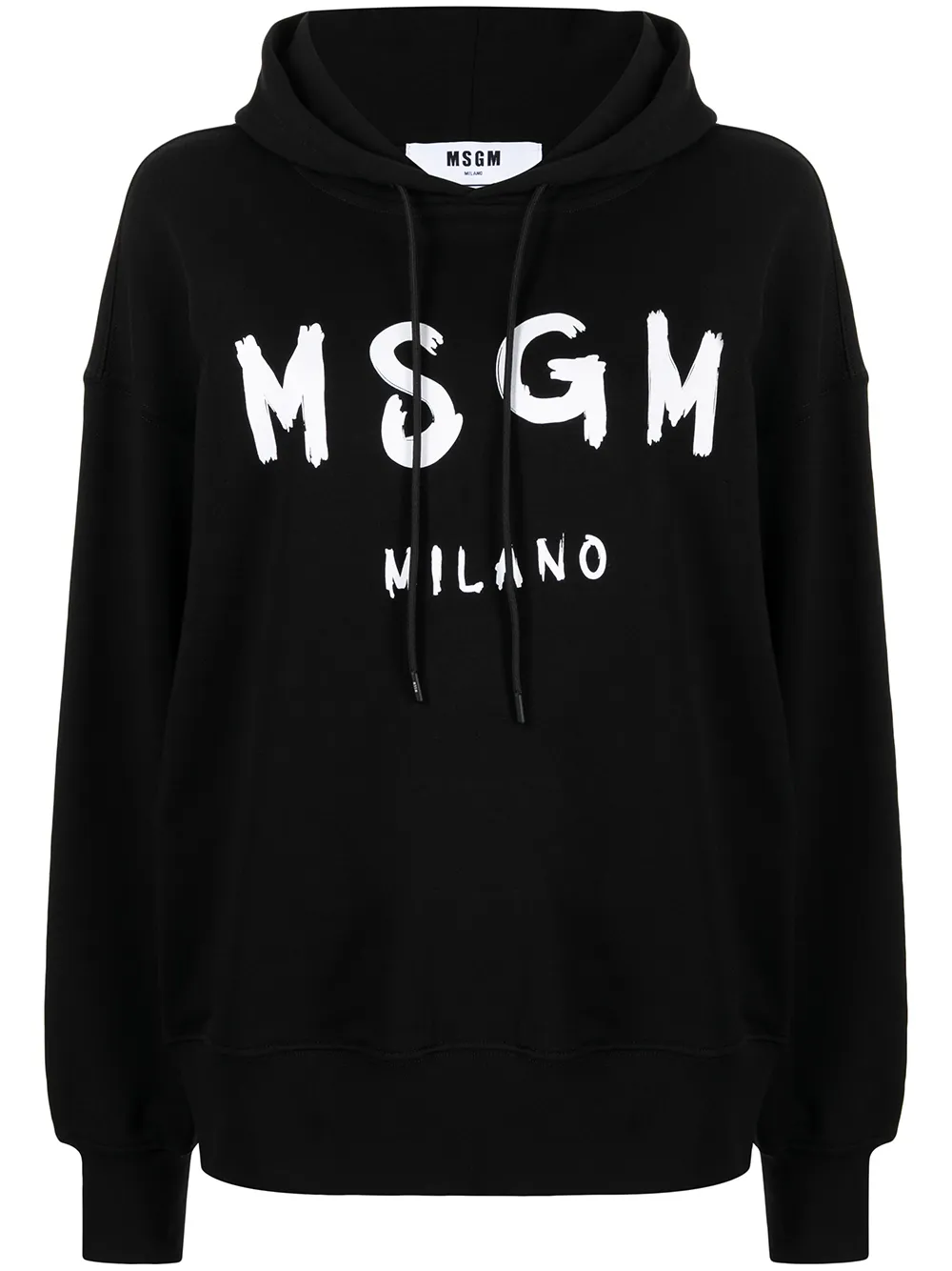 

MSGM logo-print oversized hoodie - Black
