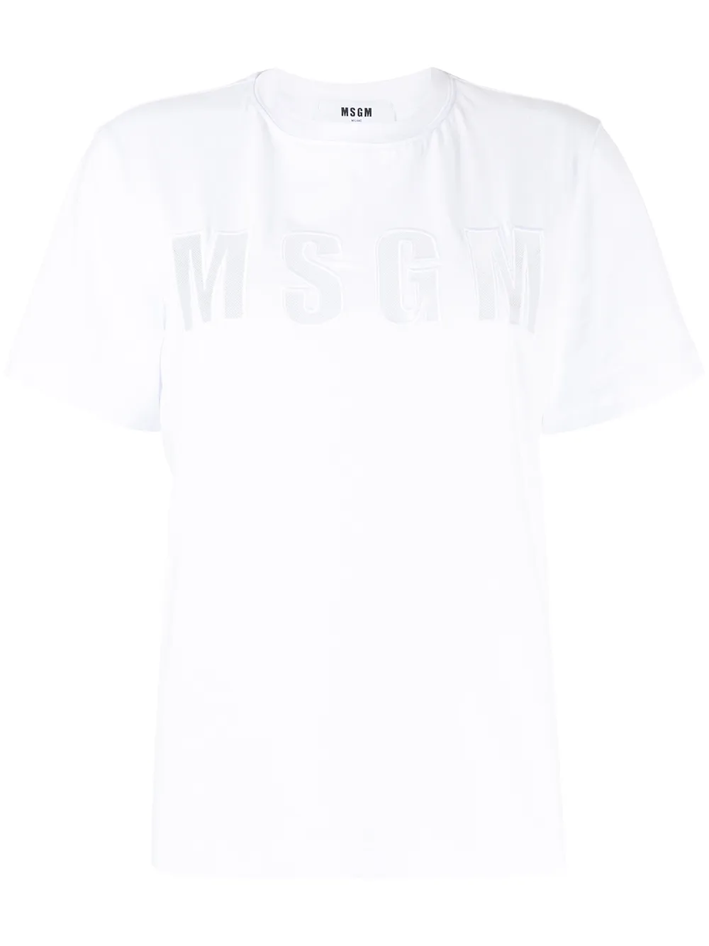 

MSGM logo-stencil cotton T-shirt - White