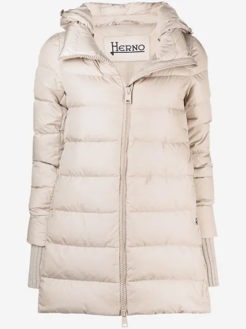 Herno padded hooded coat