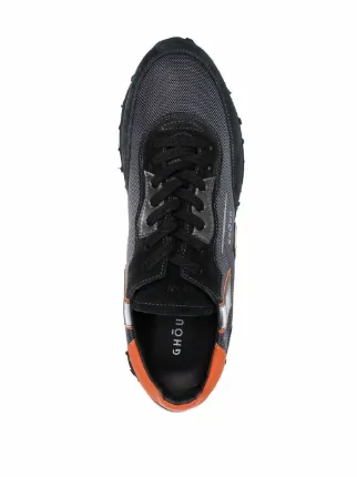 colour-block lace-up trainers展示图