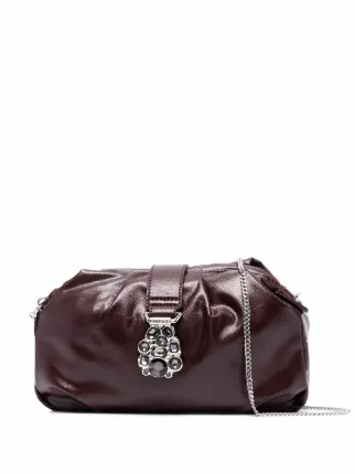 Shop LIU JO embellished-detail clutch bag with Express Delivery - FARFETCH