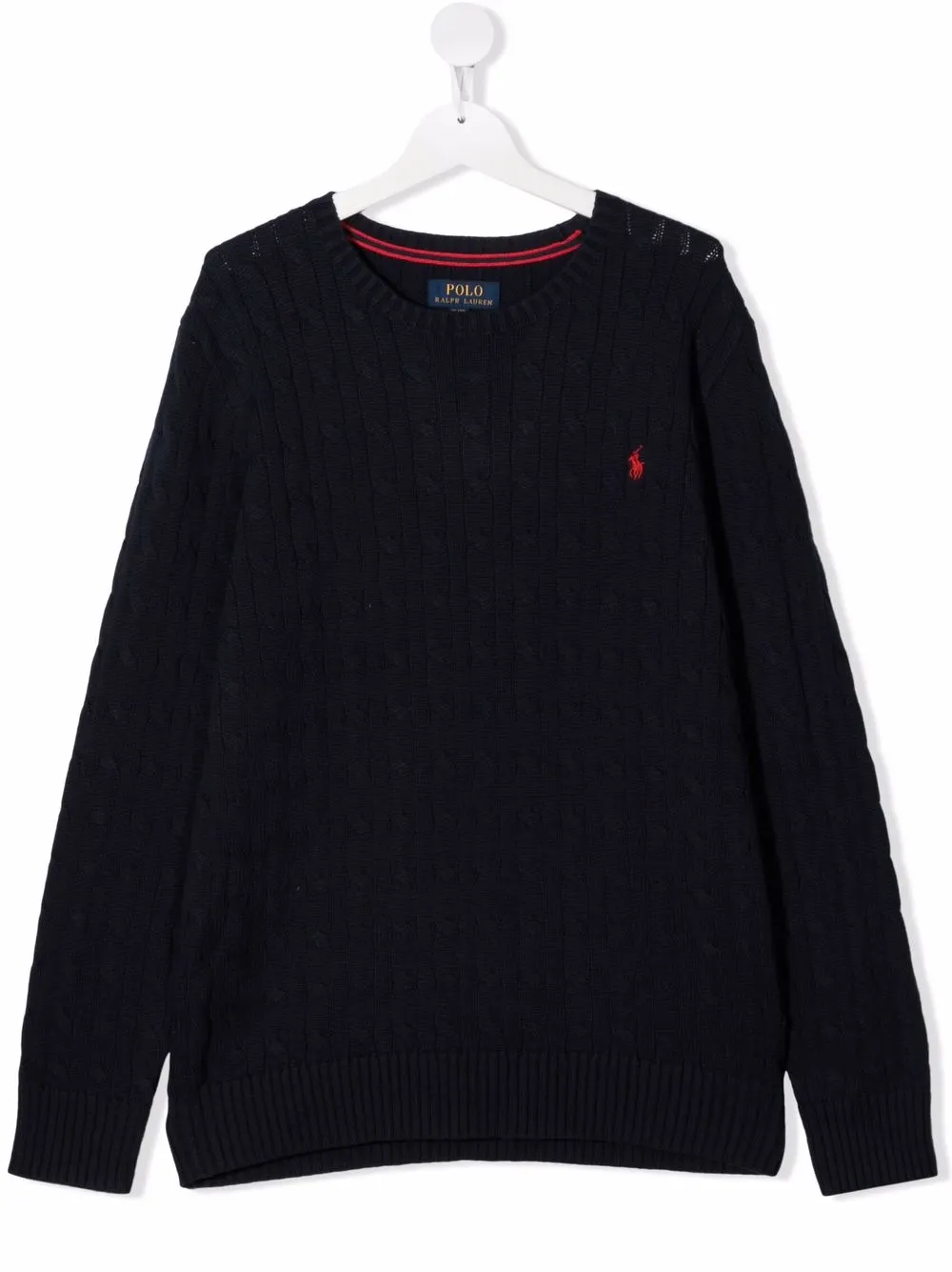 

Ralph Lauren Kids suéter tejido con logo bordado - Azul