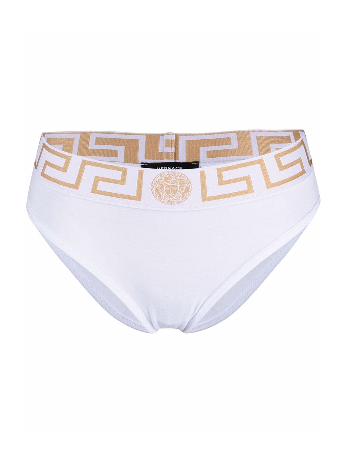 Versace Greca-waistband briefs white | MODES