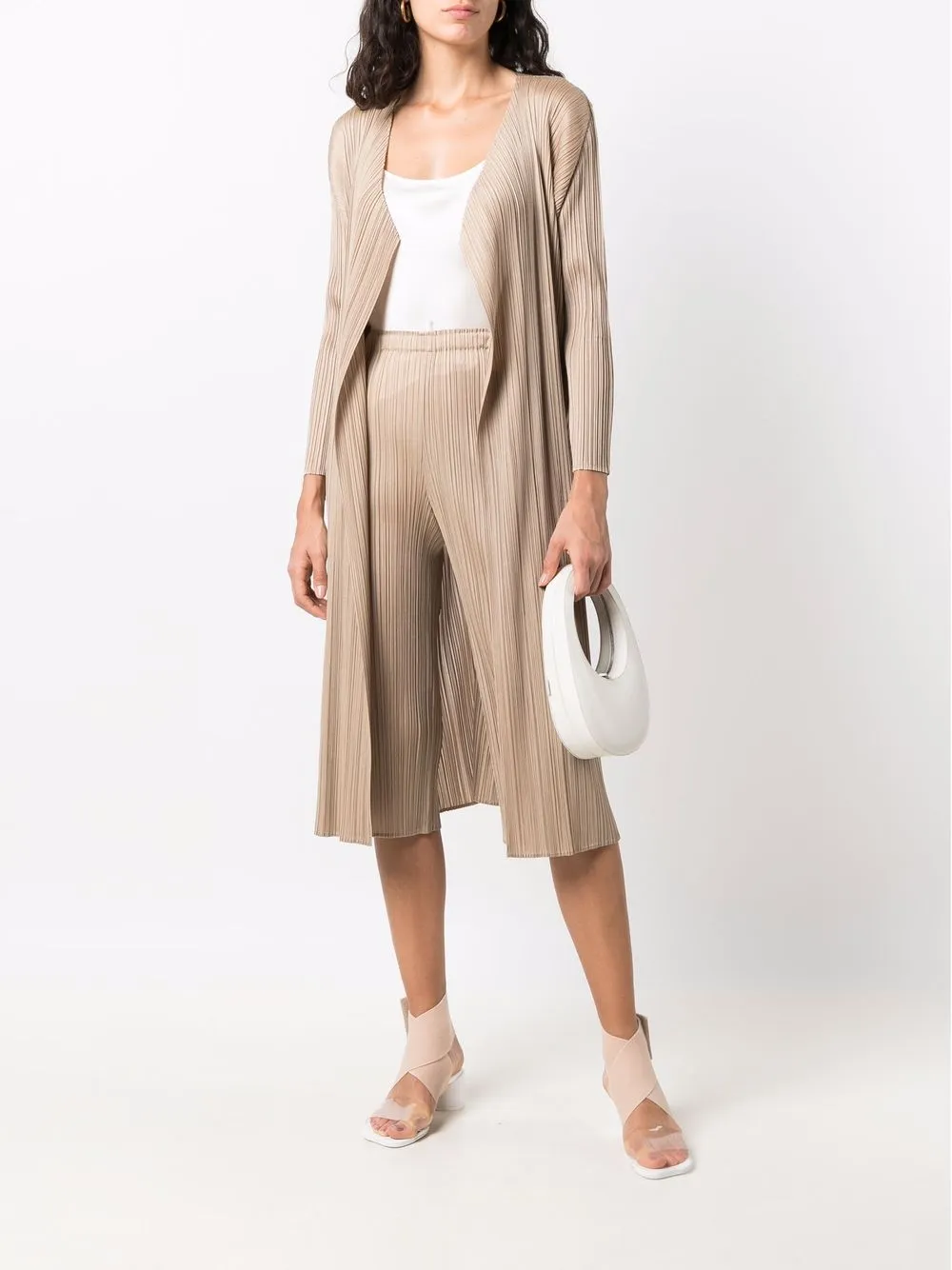 Image 2 of Pleats Please Issey Miyake micro-pleat cardigan