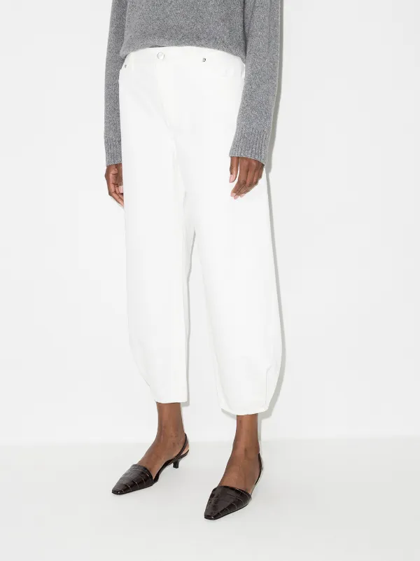 Shop Tibi Brancusi wide-leg jeans with 