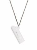 AMBUSH lighter case pendant necklace - White