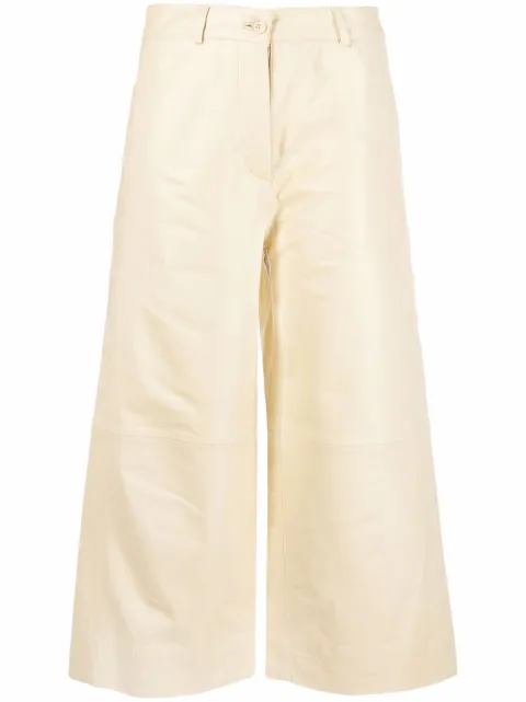 Holzweiler pantalones capri de corte slim