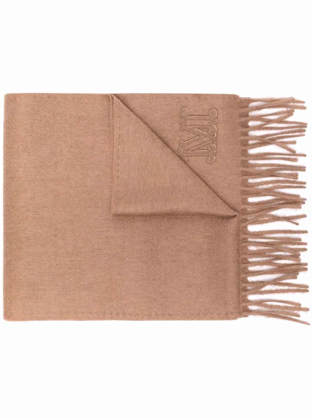 Max Mara Sciarpa con frange - Toni neutri