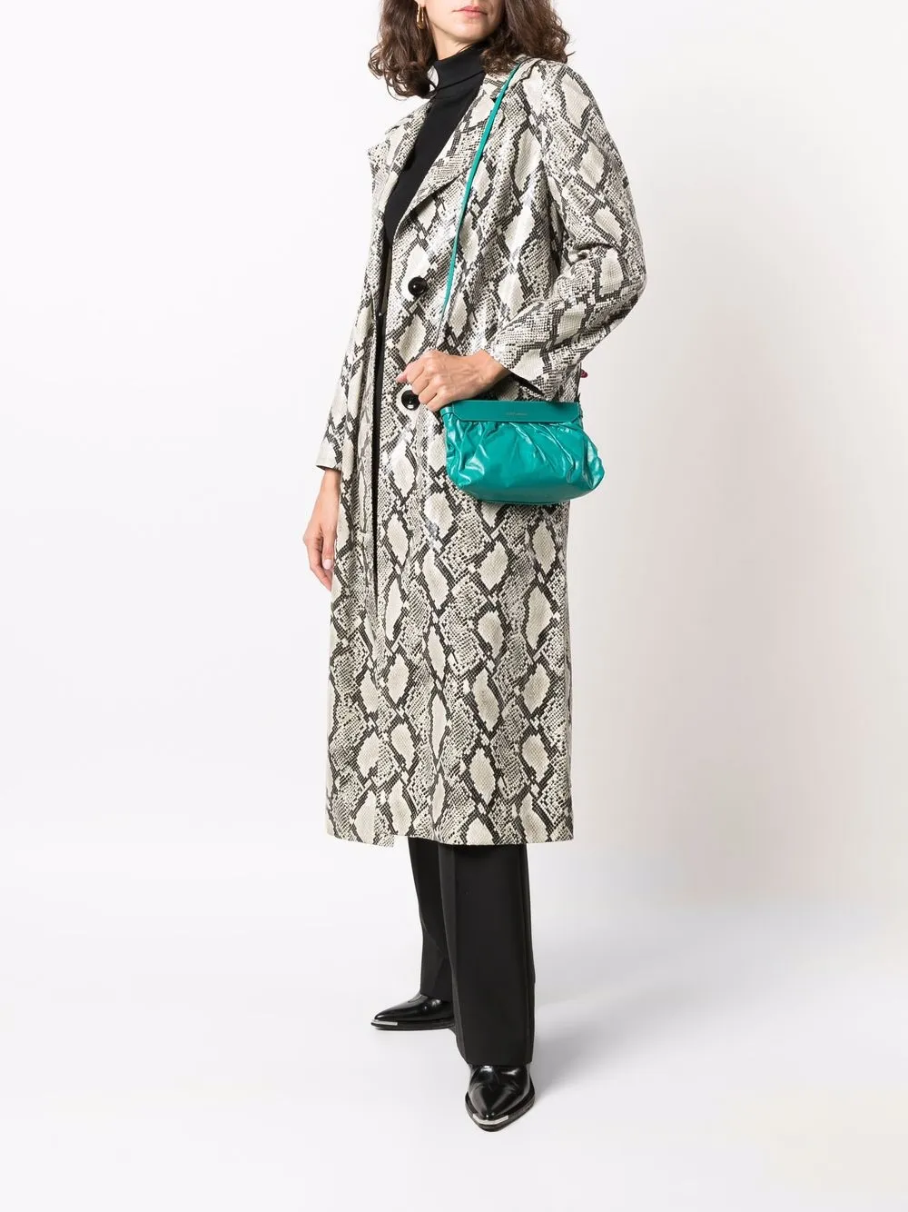 Isabel Marant Étoile Luzes gathered clutch bag