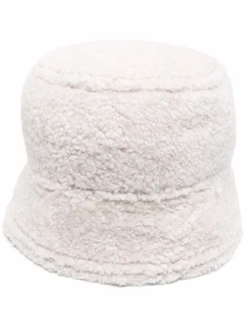 Simonetta Ravizza Shearling Bucket Hat 