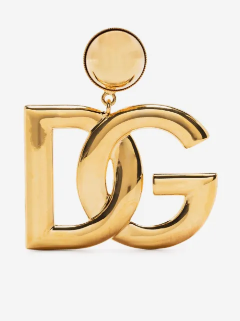 Dolce & Gabbana DG-logo clip-on earrings