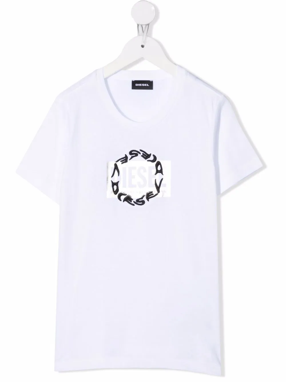 

Diesel Kids playera con logo bordado - Blanco