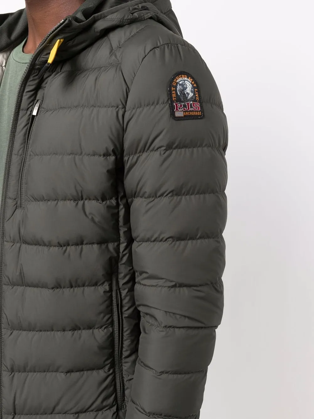фото Parajumpers пуховик с нашивкой-логотипом