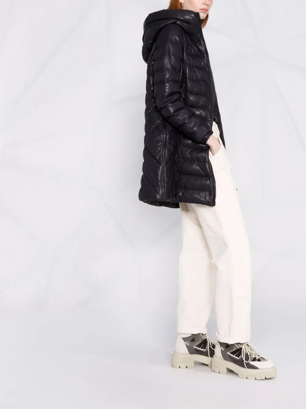 parajumpers jodie leather jacket