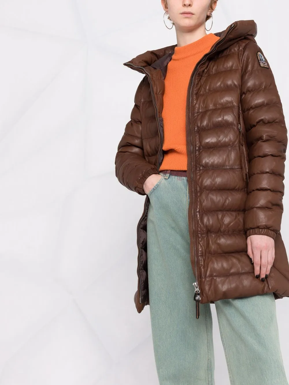 Parajumpers Padded Leather Coat - Farfetch