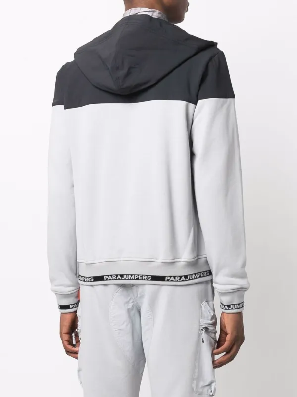 hooded top with grosgrain