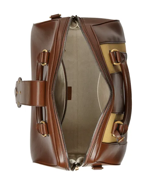 Marrone Farfetch Uomo Accessori Borse Borse da viaggio Borsone con applicazione GG Marmont 