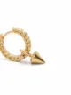 Maison Margiela spike drop braided single huggie hoop