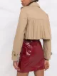RED Valentino pleated back cropped trench coat