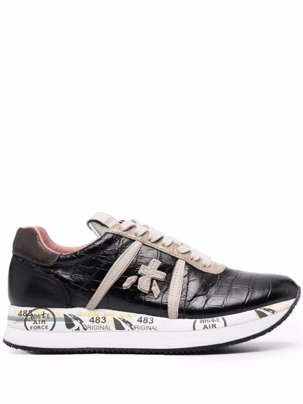 

Premiata low-top lace-up trainers - Black