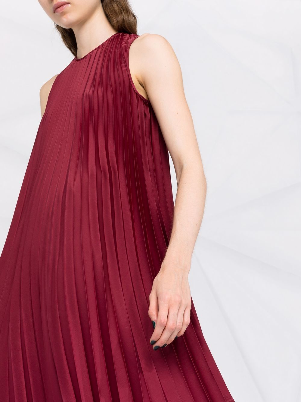 фото Red valentino плиссированное платье без рукавов