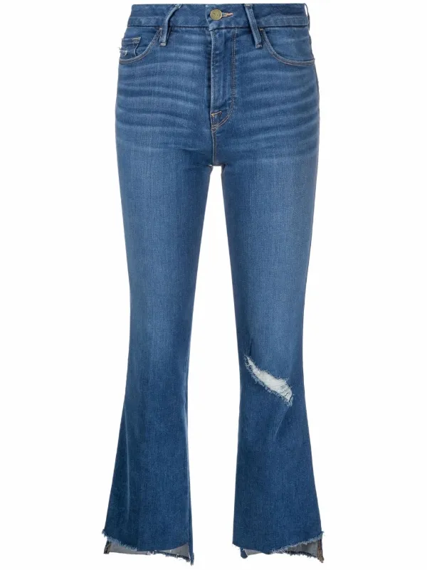 FRAME Cropped flared-leg Jeans - Farfetch