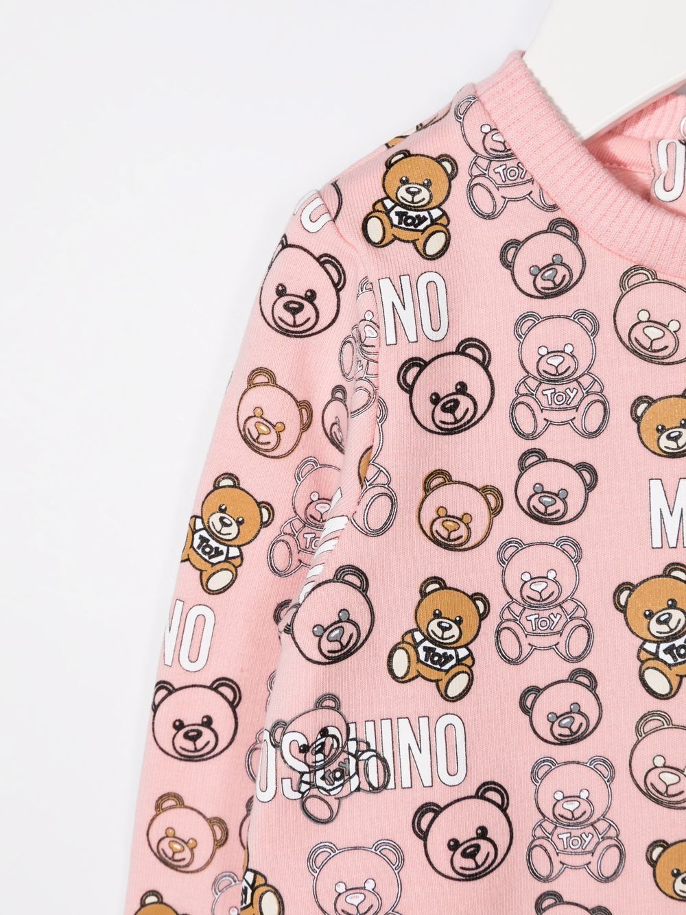 фото Moschino kids толстовка с круглым вырезом и принтом teddy bear