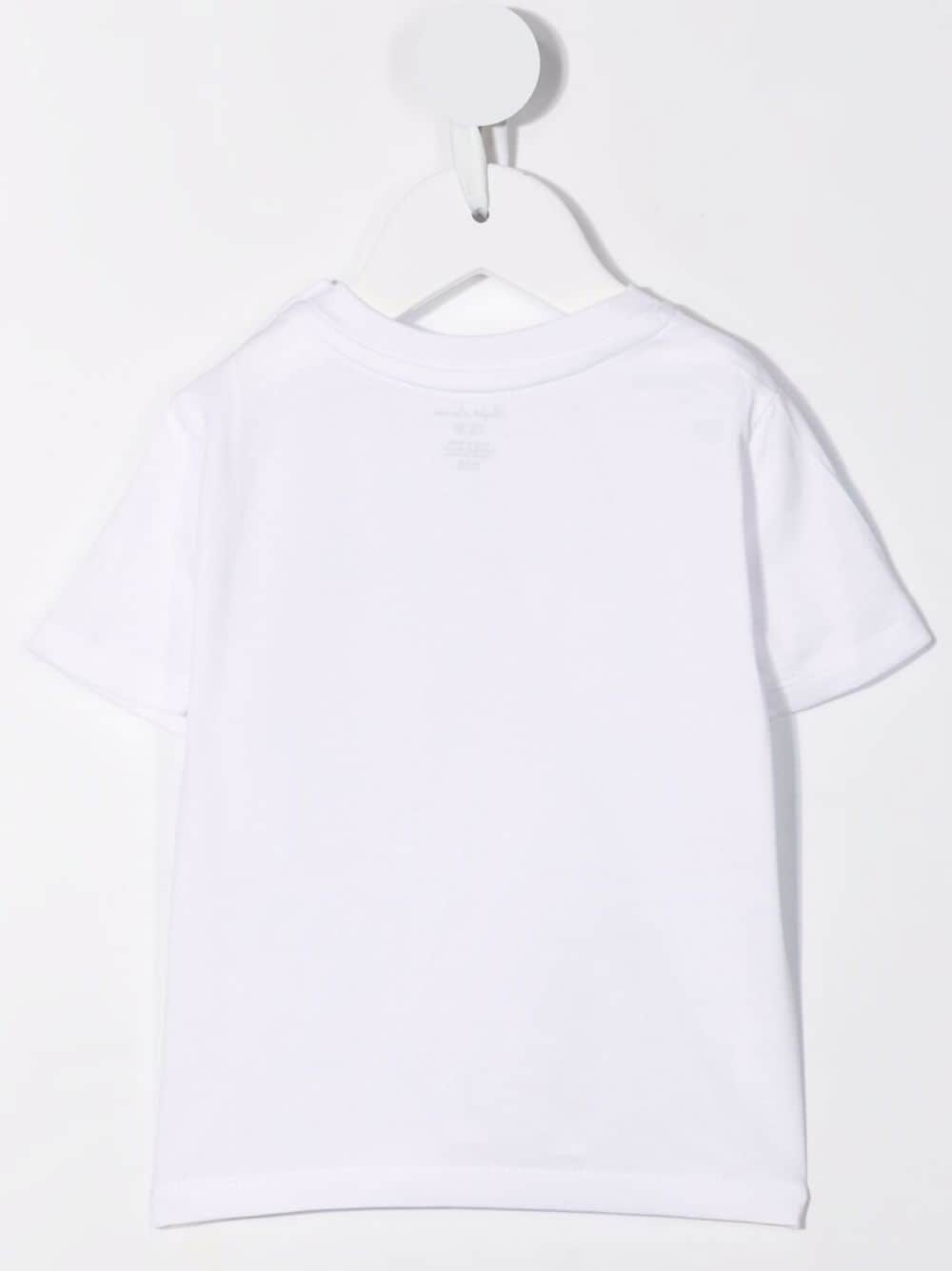 Shop Ralph Lauren Polo Pony Logo Cotton T-shirt In White