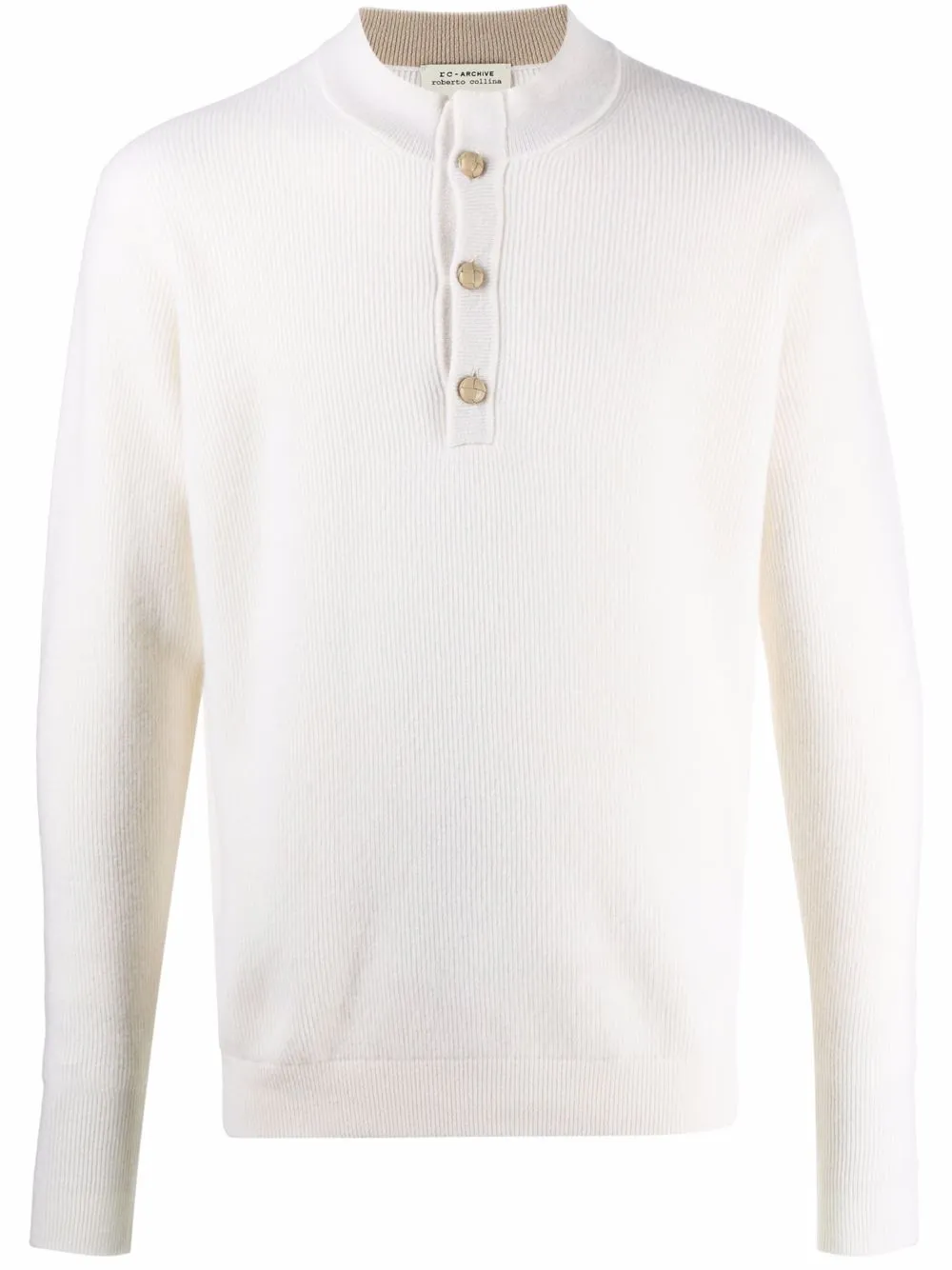 

Roberto Collina ribbed crew-neck jumper - Neutrals