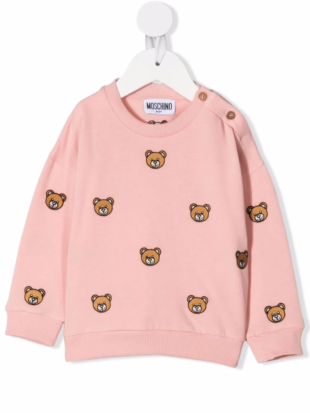 фото Moschino kids толстовка с принтом teddy bear