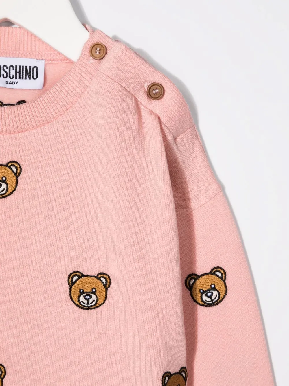 фото Moschino kids толстовка с принтом teddy bear