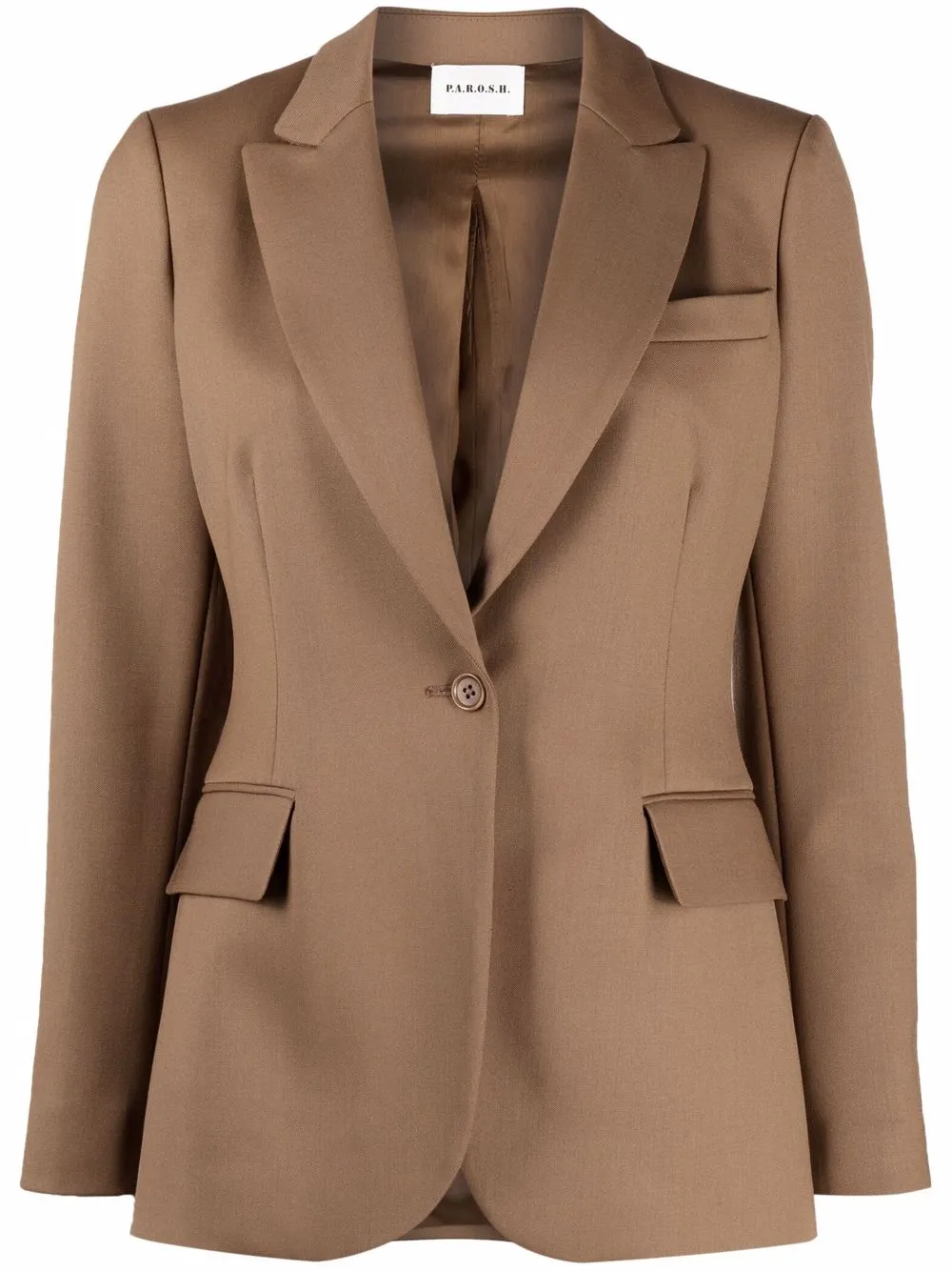 

P.A.R.O.S.H. single-breasted tailored blazer - Brown